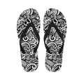 Graffiti Surfing Pattern Print Flip Flops