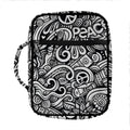 Graffiti Surfing Pattern Print Front Pocket Bible Bag