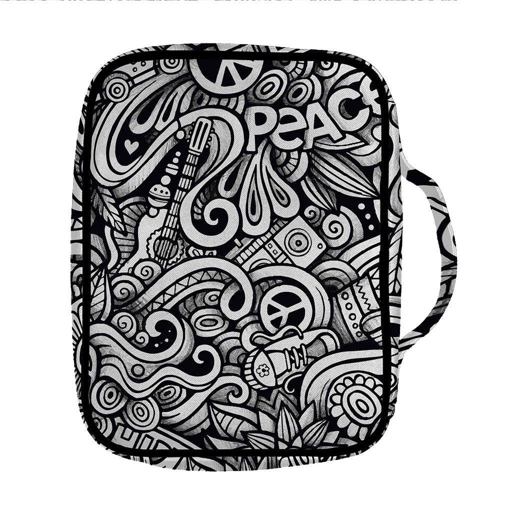 Graffiti Surfing Pattern Print Front Pocket Bible Bag