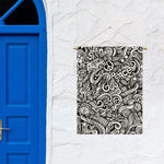 Graffiti Surfing Pattern Print Garden Flag