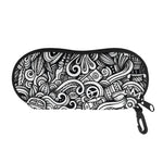 Graffiti Surfing Pattern Print Glasses Case