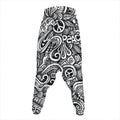 Graffiti Surfing Pattern Print Hammer Pants