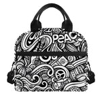 Graffiti Surfing Pattern Print Insulated Lunch Bag