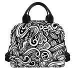 Graffiti Surfing Pattern Print Insulated Lunch Bag