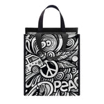 Graffiti Surfing Pattern Print Insulated Lunch Tote