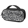 Graffiti Surfing Pattern Print Portable Cooler Travel Case