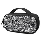 Graffiti Surfing Pattern Print Insulin Cooler Travel Case