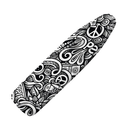 Graffiti Surfing Pattern Print Ironing Board Cover