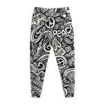 Graffiti Surfing Pattern Print Jogger Pants
