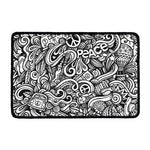 Graffiti Surfing Pattern Print Kitchen Mat