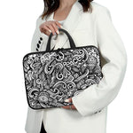 Graffiti Surfing Pattern Print Laptop Sleeve With Handle