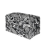 Graffiti Surfing Pattern Print Leather Tissue Box Cover