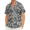 Graffiti Surfing Pattern Print Men's Deep V-Neck Shirt