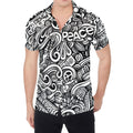 Graffiti Surfing Pattern Print Men's Shirt