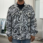 Graffiti Surfing Pattern Print Men's Shirt Jacket