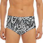 Graffiti Surfing Pattern Print Men's Triangle Swim Briefs