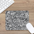 Graffiti Surfing Pattern Print Mouse Pad