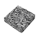 Graffiti Surfing Pattern Print Outdoor Seat Cushion Cover