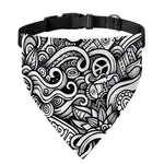 Graffiti Surfing Pattern Print Over The Collar Dog Bandana