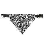 Graffiti Surfing Pattern Print Over The Collar Dog Bandana
