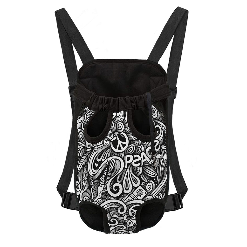 Graffiti Surfing Pattern Print Pet Carrier Backpack