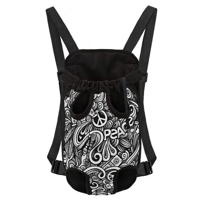 Graffiti Surfing Pattern Print Pet Carrier Backpack