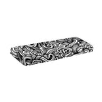 Graffiti Surfing Pattern Print Piano Keyboard Cover