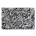 Graffiti Surfing Pattern Print Placemat
