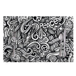 Graffiti Surfing Pattern Print Placemat