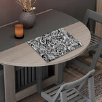 Graffiti Surfing Pattern Print Placemat