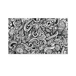 Graffiti Surfing Pattern Print Polyester Flag
