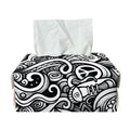 Graffiti Surfing Pattern Print Rectangle Tissue Box Cover