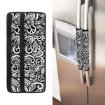 Graffiti Surfing Pattern Print Refrigerator Handle Covers
