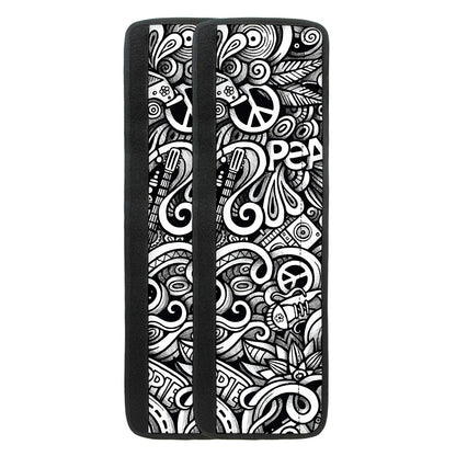 Graffiti Surfing Pattern Print Refrigerator Handle Covers