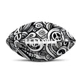 Graffiti Surfing Pattern Print Rugby Ball