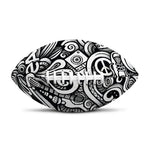 Graffiti Surfing Pattern Print Rugby Ball