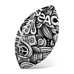 Graffiti Surfing Pattern Print Rugby Ball