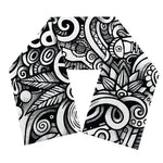 Graffiti Surfing Pattern Print Scarf