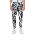 Graffiti Surfing Pattern Print Joggers