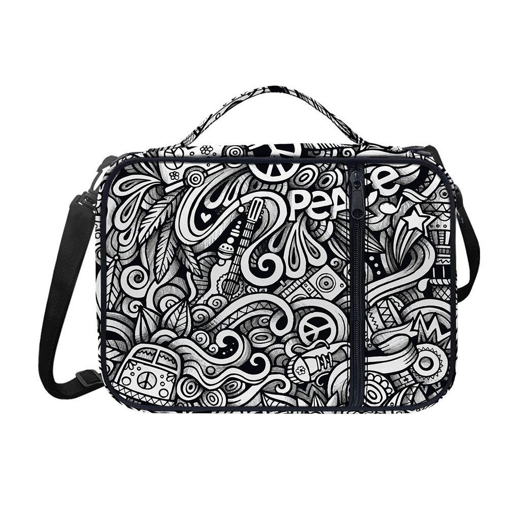 Graffiti Surfing Pattern Print Shoulder Strap Bible Bag