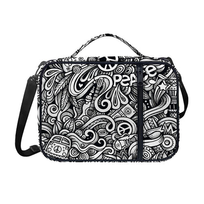 Graffiti Surfing Pattern Print Shoulder Strap Bible Bag
