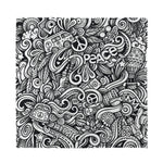 Graffiti Surfing Pattern Print Silk Bandana