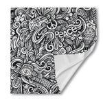Graffiti Surfing Pattern Print Silk Bandana