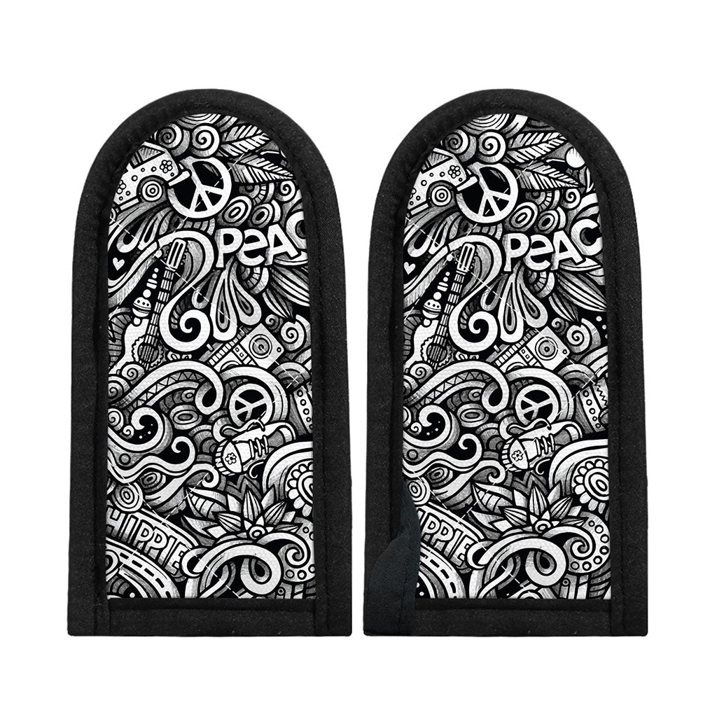 Graffiti Surfing Pattern Print Skillet Handle Cover