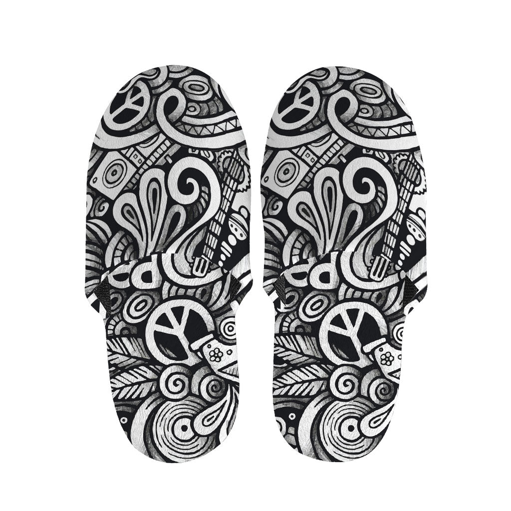 Graffiti Surfing Pattern Print Slippers