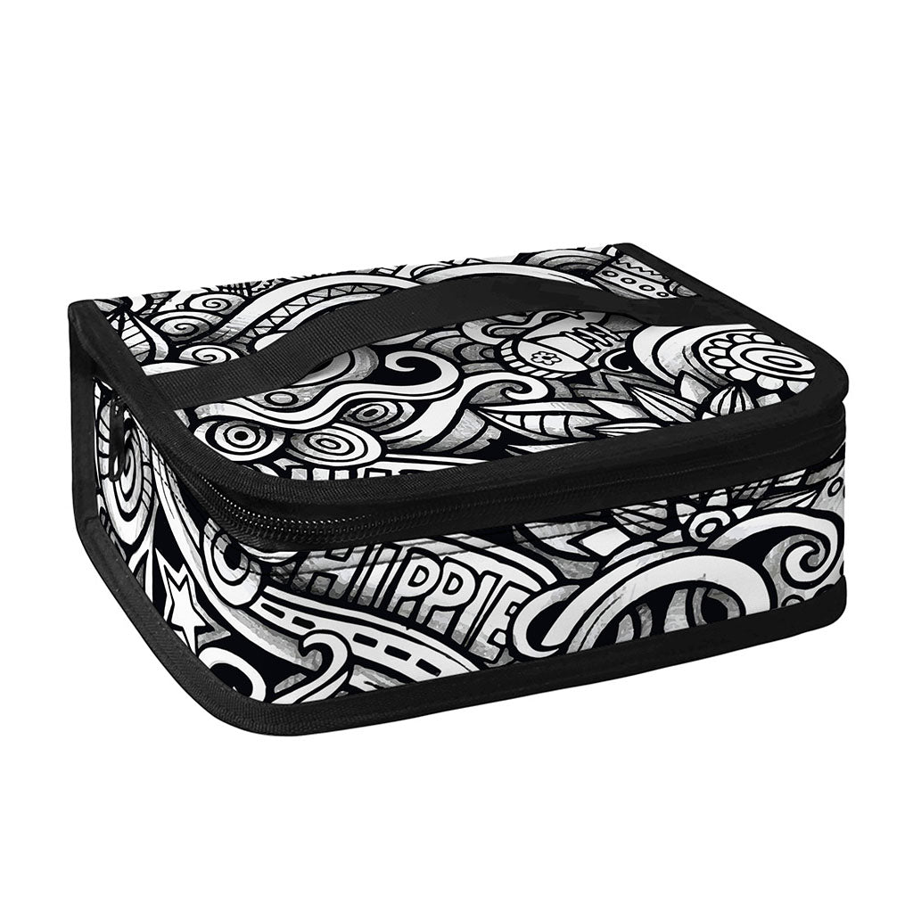 Graffiti Surfing Pattern Print Small Lunch Bag