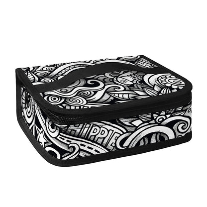 Graffiti Surfing Pattern Print Small Lunch Bag