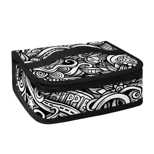 Graffiti Surfing Pattern Print Small Lunch Bag