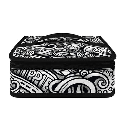 Graffiti Surfing Pattern Print Small Lunch Bag