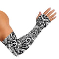 Graffiti Surfing Pattern Print Sun Protection Arm Sleeves